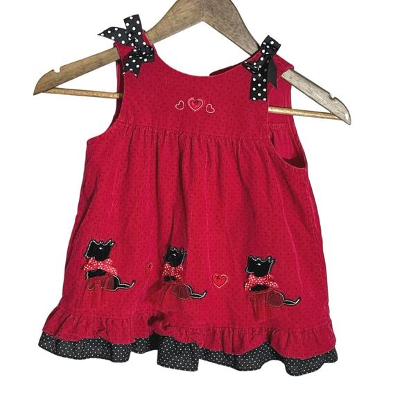 Vintage Rare Editions Red Dress 24 months - Picture 1 of 5